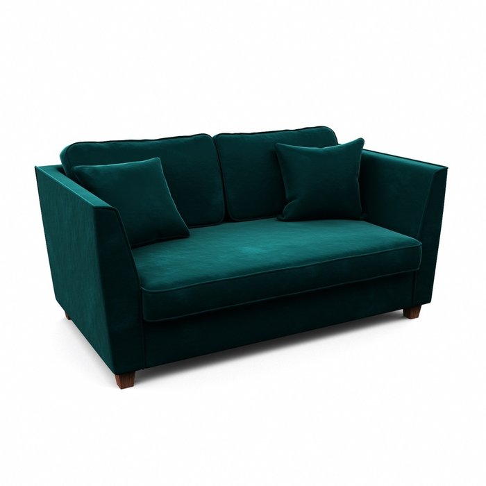 Трехместный диван Уолтер L зеленого цвета - купить Прямые диваны по цене 97520.0