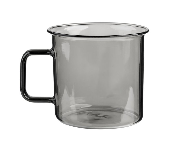 Кружка стеклянная Hummel серого цвета - купить Чашки по цене 1500.0