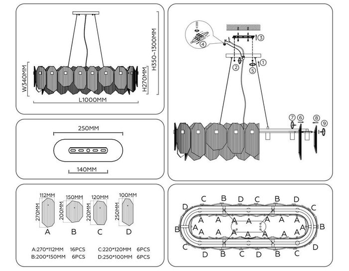 Подвесная люстра Crystal LH31205 (стекло, цвет дымчатый) - купить Подвесные люстры по цене 59500 Подвесная люстра Crystal LH31205 (стекло, цвет дымчатый) - купить Подвесные люстры по цене 59500