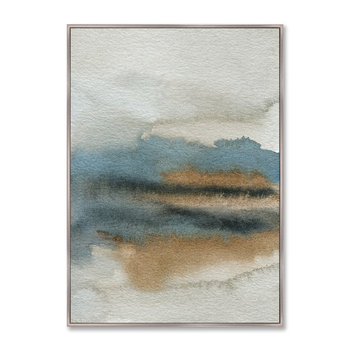 Репродукция картины на холсте Lakeside in the morning fog - купить Картины по цене 21999.0