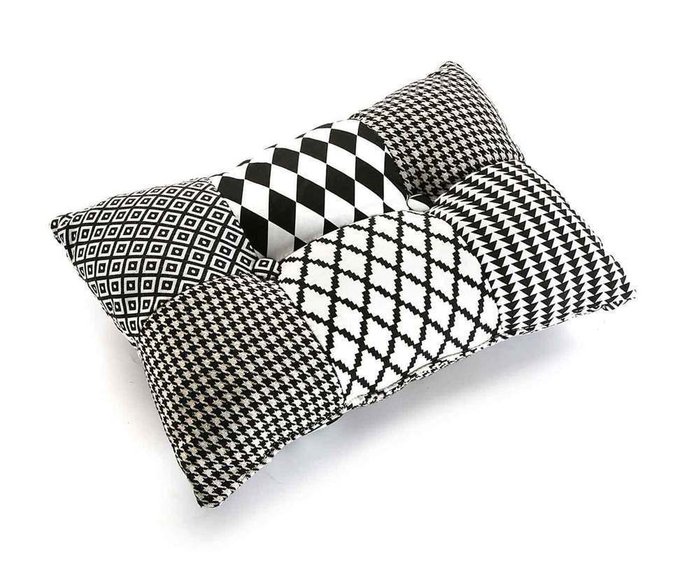 Подушка Geometrico серого цвета