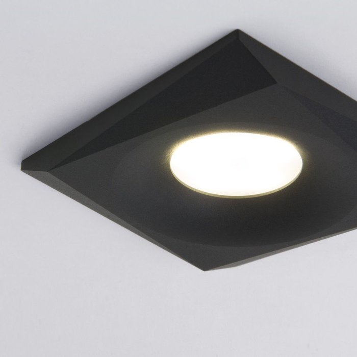 Встраиваемый точечный светильник 119 MR16 черный Margin - лучшие Встраиваемые споты в INMYROOM