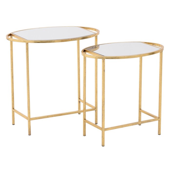 Набор из двух кофейных столов золотого цвета - купить Кофейные столики по цене 19980.0