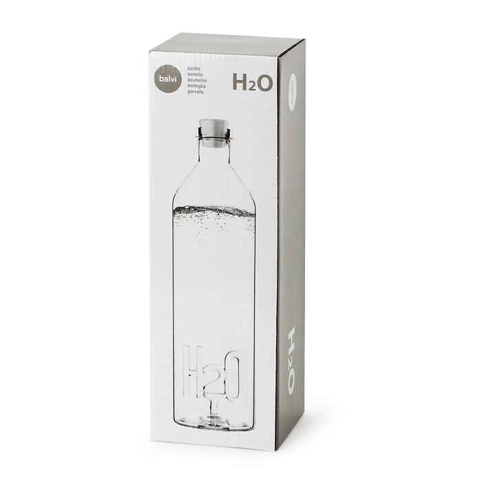 Бутылка для воды H2O 1.2л прозрачная - лучшие Емкости для хранения в INMYROOM