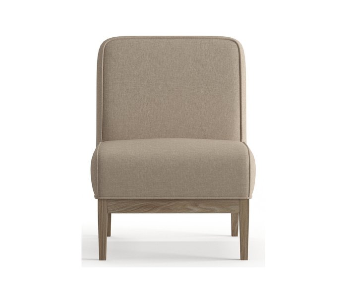 Кресло из рогожки Арагорн темно-бежевого цвета - купить Интерьерные кресла по цене 16490.0