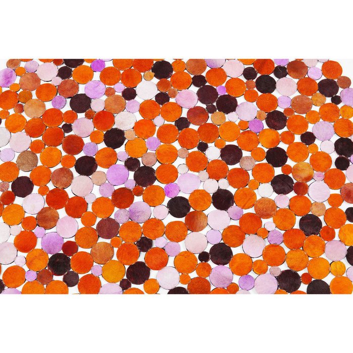 Ковер Circles оранжевого цвета - купить Ковры по цене 36057.0