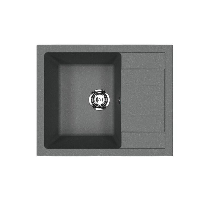 Кухонная мойка Ulgran U-607-343 61х50 см антрацитового цвета Кухонная мойка Ulgran U-607-343 61х50 см антрацитового цвета
