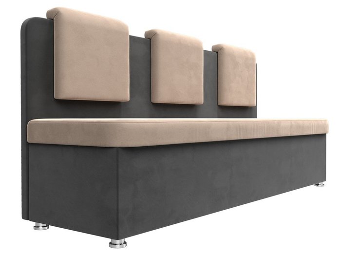 Кухонный прямой диван Маккон серо-бежевого цвета - лучшие Прямые диваны в INMYROOM