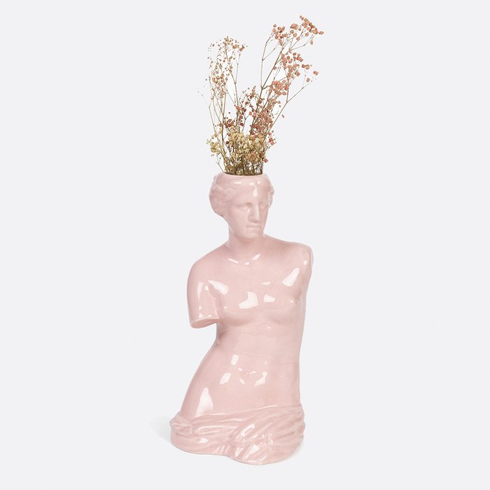 Ваза для цветов Venus розового цвета - купить Вазы  по цене 6690.0