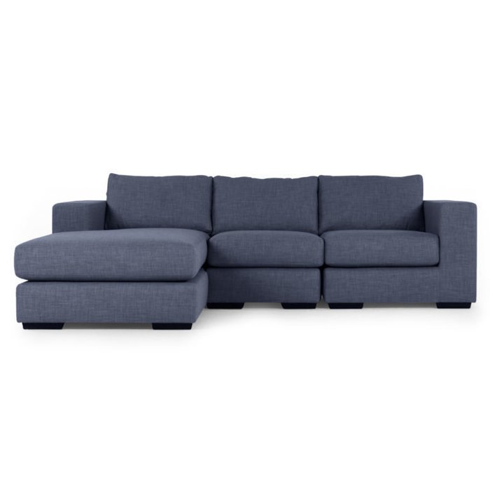 Угловой диван Morti синего цвета - купить Угловые диваны по цене 86300.0