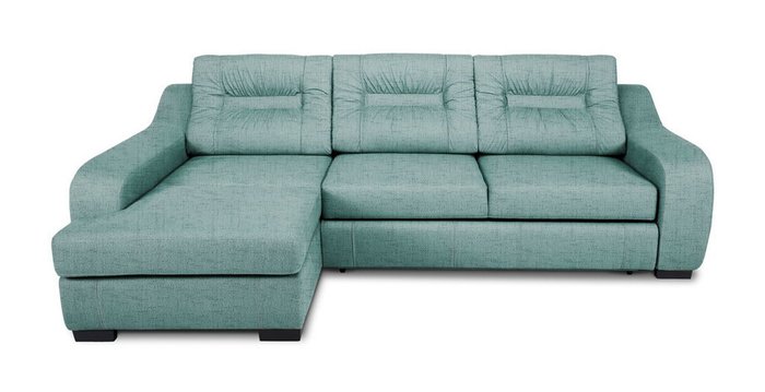 Угловой диван-кровать Ройс темно-бирюзового цвета