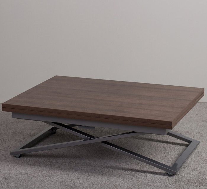 Стол-трансформер Compact D69 цвета дуб шамони темный  - купить Обеденные столы по цене 26200.0