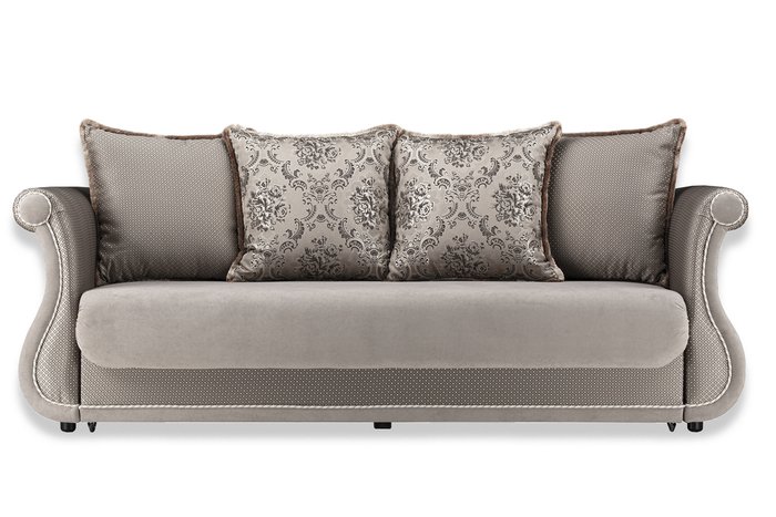 Прямой диван-кровать Дарем коричневого цвета - купить Прямые диваны по цене 61990.0