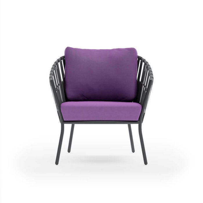 Кресло садовое Бора-бора серо-фиолетового цвета - купить Садовые кресла по цене 59900.0