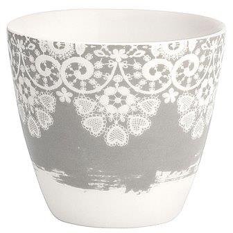 Чашка для латте Lace warm grey