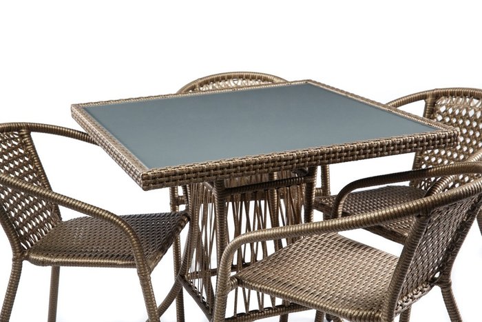 Комплект мебели Виктория бронзово-серого цвета - купить Комплекты для сада и дачи по цене 28000.0