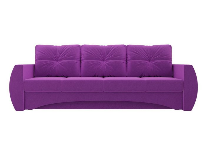 Прямой диван-кровать Сатурн фиолетового цвета - купить Прямые диваны по цене 40990.0