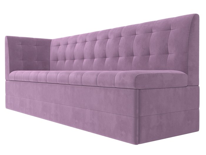 Угловой диван-кровать Бриз сиреневого цвета с углом слева - лучшие Угловые диваны в INMYROOM
