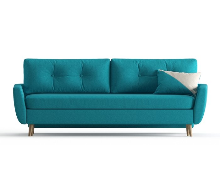 Диван-кровать Авиньон голубого цвета - купить Прямые диваны по цене 36990.0