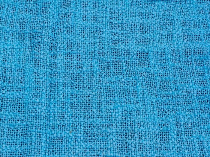 Плед хлопковый H&S Monochrome голубого цвета 130х170 - лучшие Пледы в INMYROOM