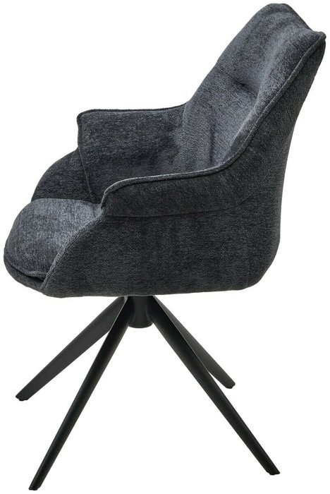 Стул Ove вращающийся черного цвета - купить Обеденные стулья по цене 13100.0