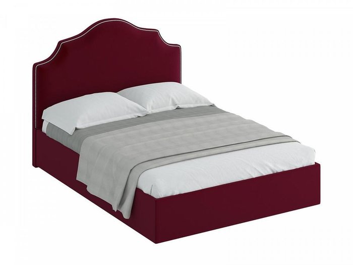 Кровать Queen Victoria L бордового цвета 160х200