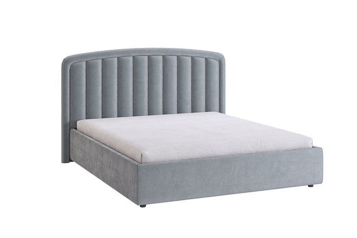 Кровать Сиена 2 160х200 серого цвета без подъемного механизма 