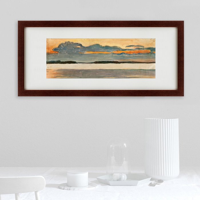 Набор из двух репродукций картин Озеро, этюд на закате - купить Картины по цене 12980.0