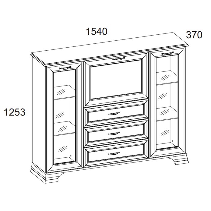 Комод Tiffany кремового цвета - купить Комоды по цене 35999.0