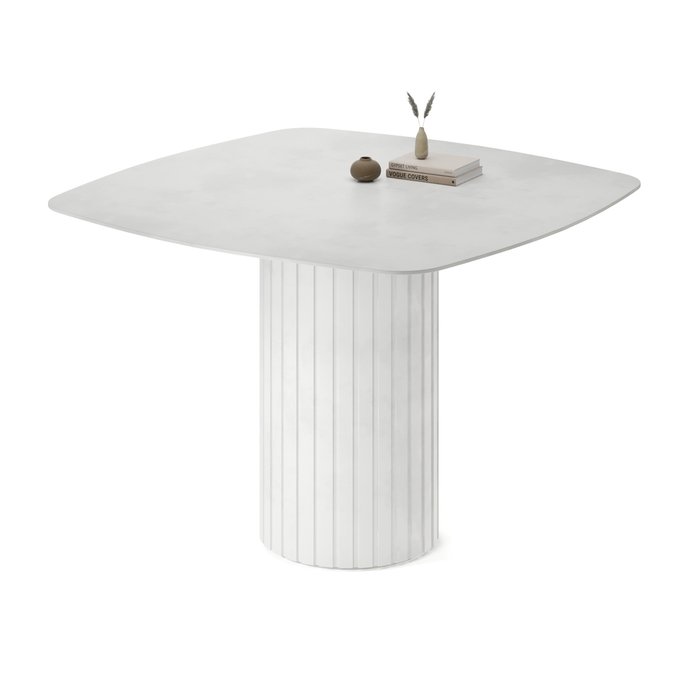 Обеденный стол квадратный Кейд белого цвета - купить Обеденные столы по цене 58065.0