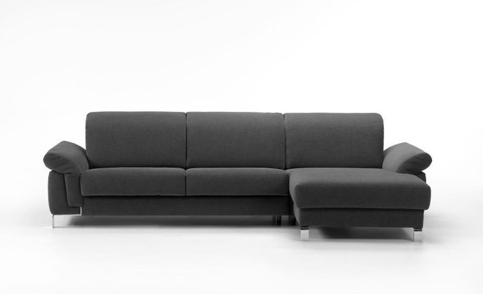 Угловой диван-кровать Helena темно-серого цвета