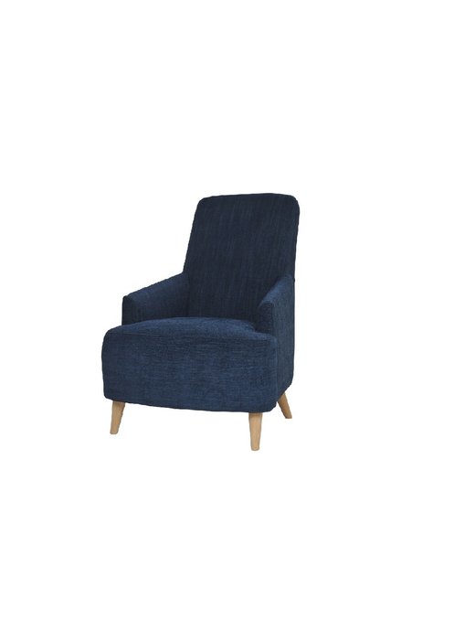 Кресло Флен темно-синего цвета - лучшие Интерьерные кресла в INMYROOM