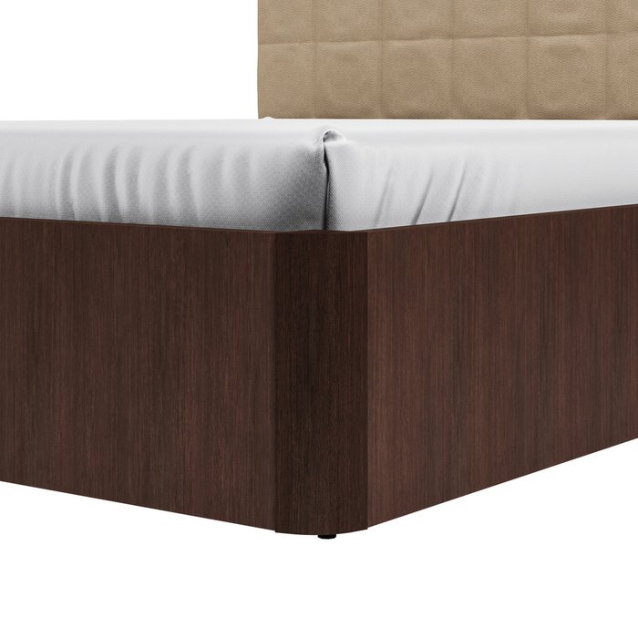 Кровать Магна 180х200 с бежевым изголовьем и подъемным механизмом  - лучшие Кровати для спальни в INMYROOM
