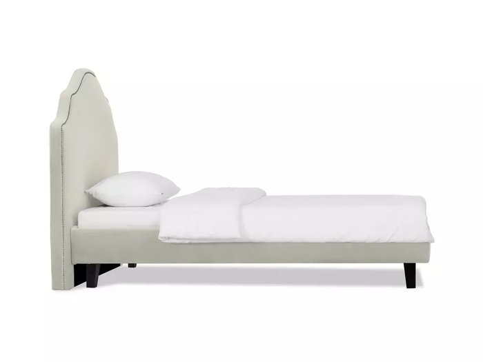 Кровать Princess II L 120х200 светло-серого цвета - купить Кровати для спальни по цене 54396.0 Кровать Princess II L 120х200 светло-серого цвета - купить Кровати для спальни по цене 54396.0