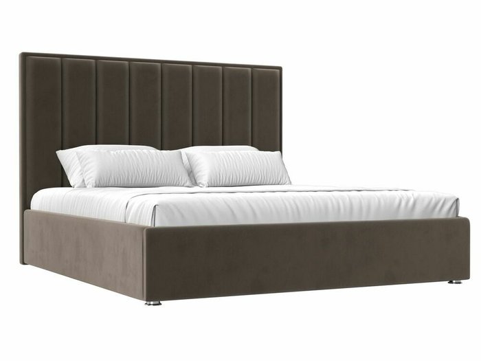 Кровать Афродита 180х200 коричневого цвета с подъемным механизмом