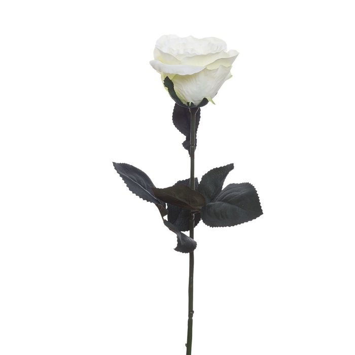 Искусственный цветок  Роза белая   - купить Декоративные цветы по цене 220.0
