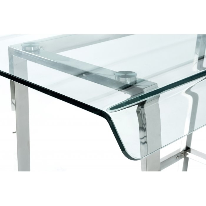 Письменный стол Kristal из металла и стекла  - лучшие Письменные столы в INMYROOM