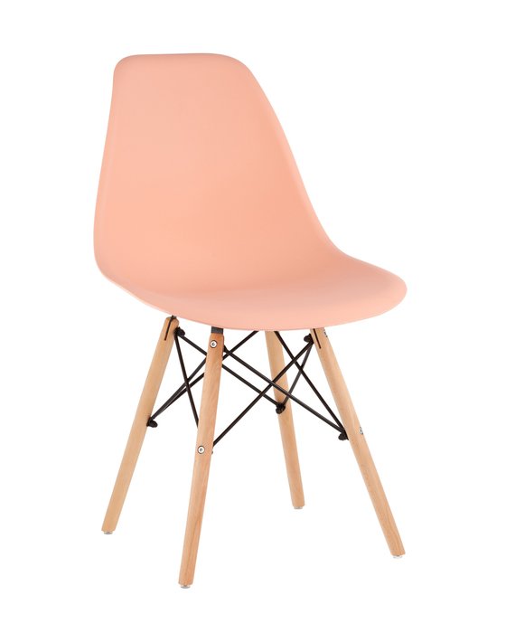Стул Dsw Eames персикового цвета Стул Dsw Eames персикового цвета