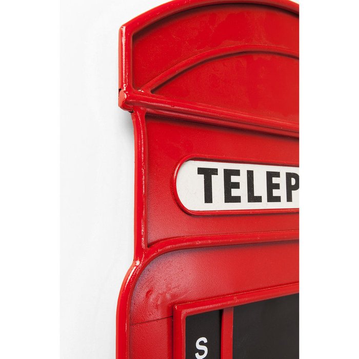 Доска магнитная London Telephone красного цвета - лучшие Декор стен в INMYROOM
