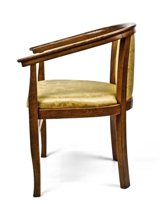 Венский стул с ручками из массива дуба и ткани - лучшие Обеденные стулья в INMYROOM