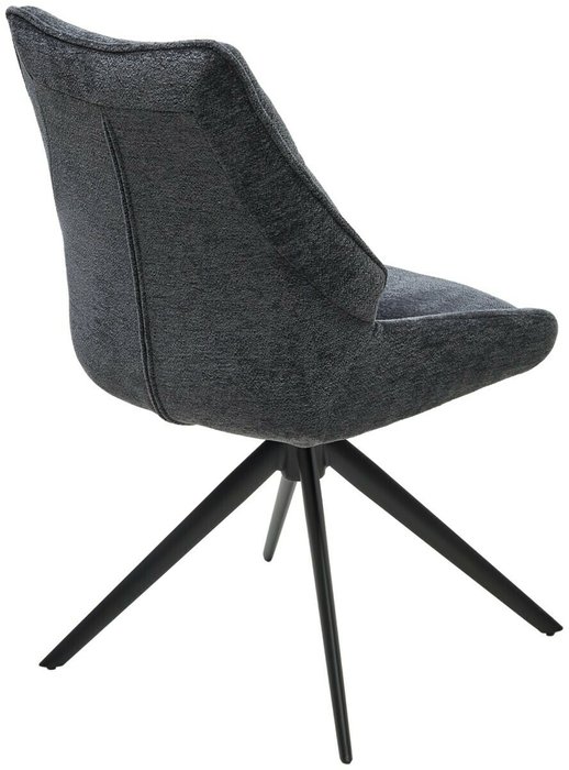 Стул Oskar вращающийся темно-серого цвета - лучшие Обеденные стулья в INMYROOM