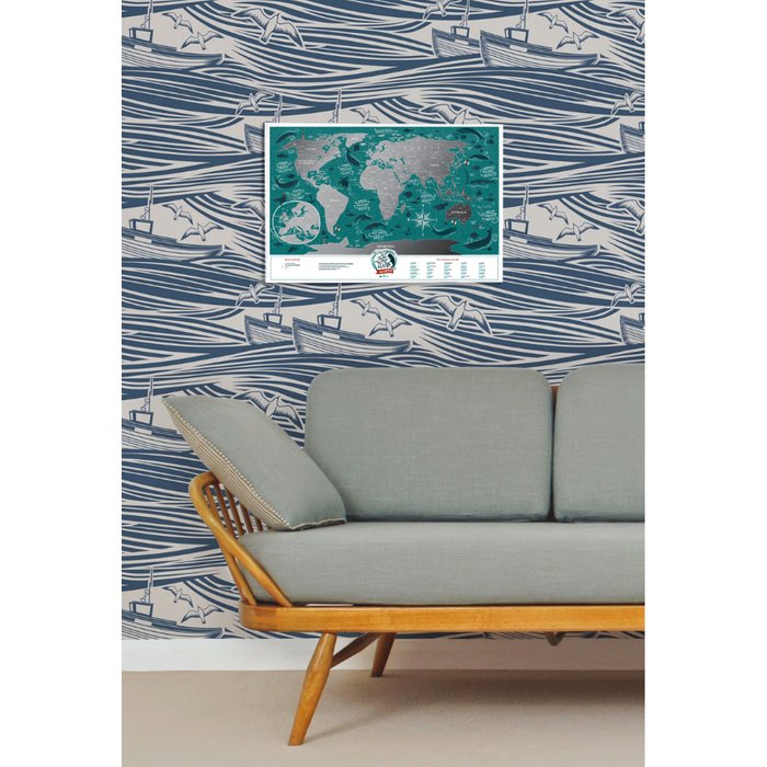 Карта travel map marine world - купить Декор стен по цене 1620.0