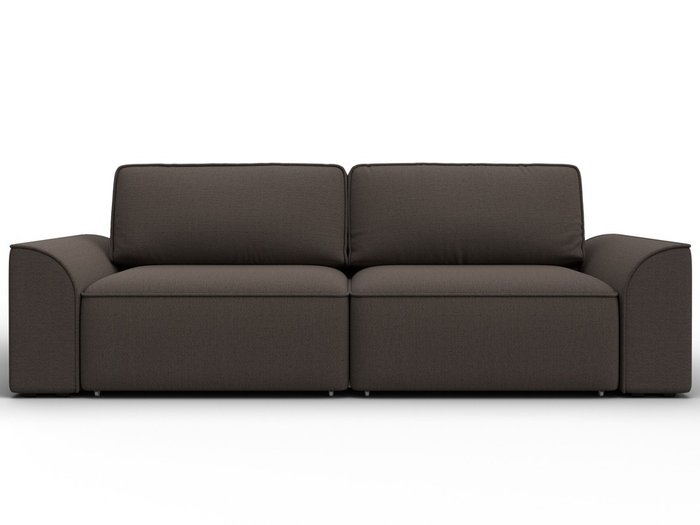 Диван-кровать Лига-048 темно-коричневого цвета - купить Прямые диваны по цене 70990 Диван-кровать Лига-048 темно-коричневого цвета - купить Прямые диваны по цене 70990