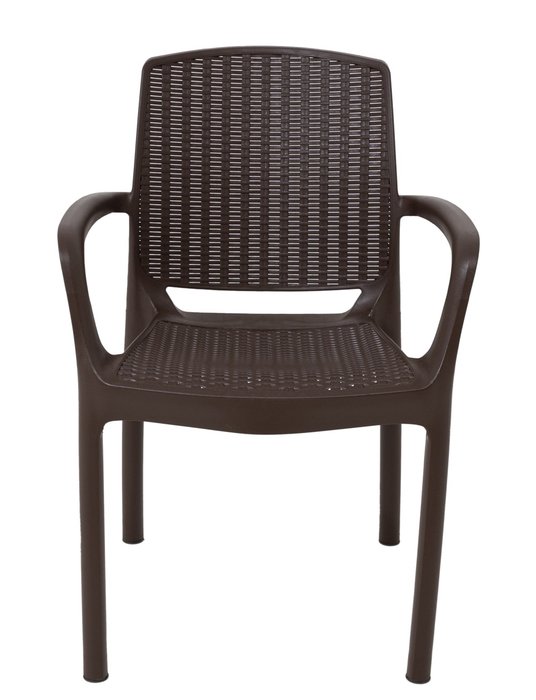 Стул из искусственного ротанга коричневого цвета - купить Садовые стулья по цене 4158.0