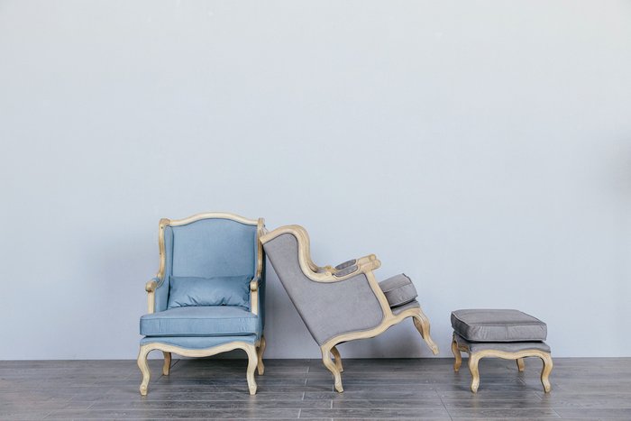 Кресло Сезарина нежно-голубого цвета - лучшие Интерьерные кресла в INMYROOM