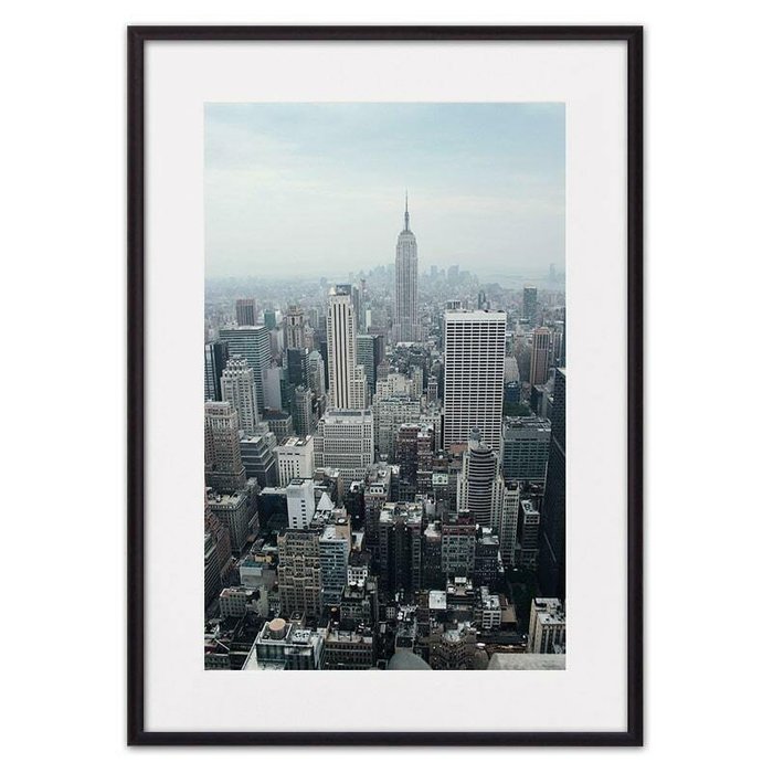 Постер в рамке Панорама Нью-Йорка 21х30 см