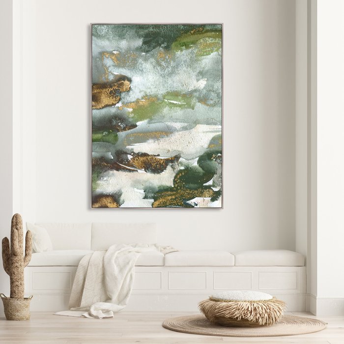 Репродукция картины на холсте River from a birds-eye view - лучшие Картины в INMYROOM