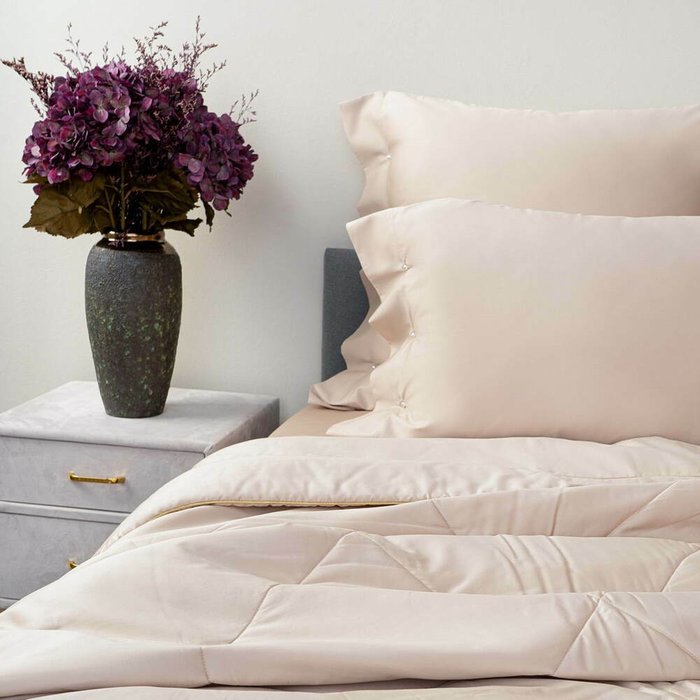 Одеяло Premium Mako 220х240 кремового цвета - лучшие Одеяла в INMYROOM