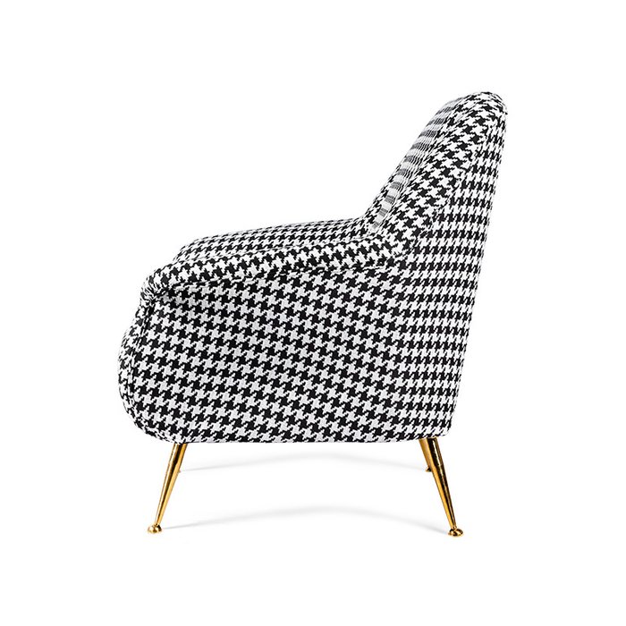 Кресло Caledonian с черно-белым принтом - лучшие Интерьерные кресла в INMYROOM