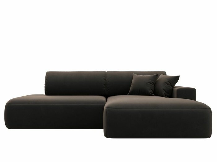 Угловой диван-кровать Лига 036 Модерн коричневого цвета правый угол - купить Угловые диваны по цене 87999.0
